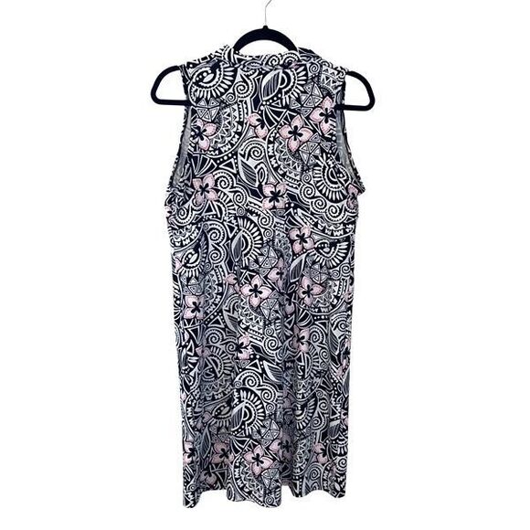 Southwind‎ Apparel Womens Tribal Collared Active Avalon Dress Black White Medium - Picture 3 of 8